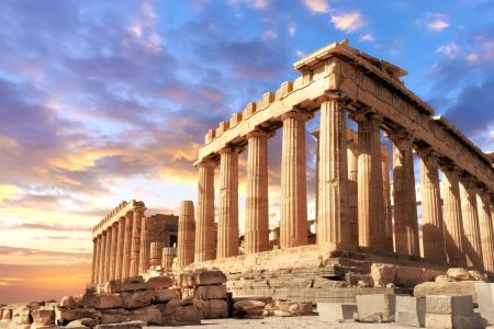 Greece Sunset Story